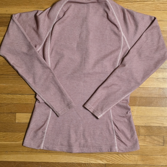 Patagonia Capilene Small Women's Mauve Base Layer Long Sleeve Quarter-Zip Top - Picture 3 of 8